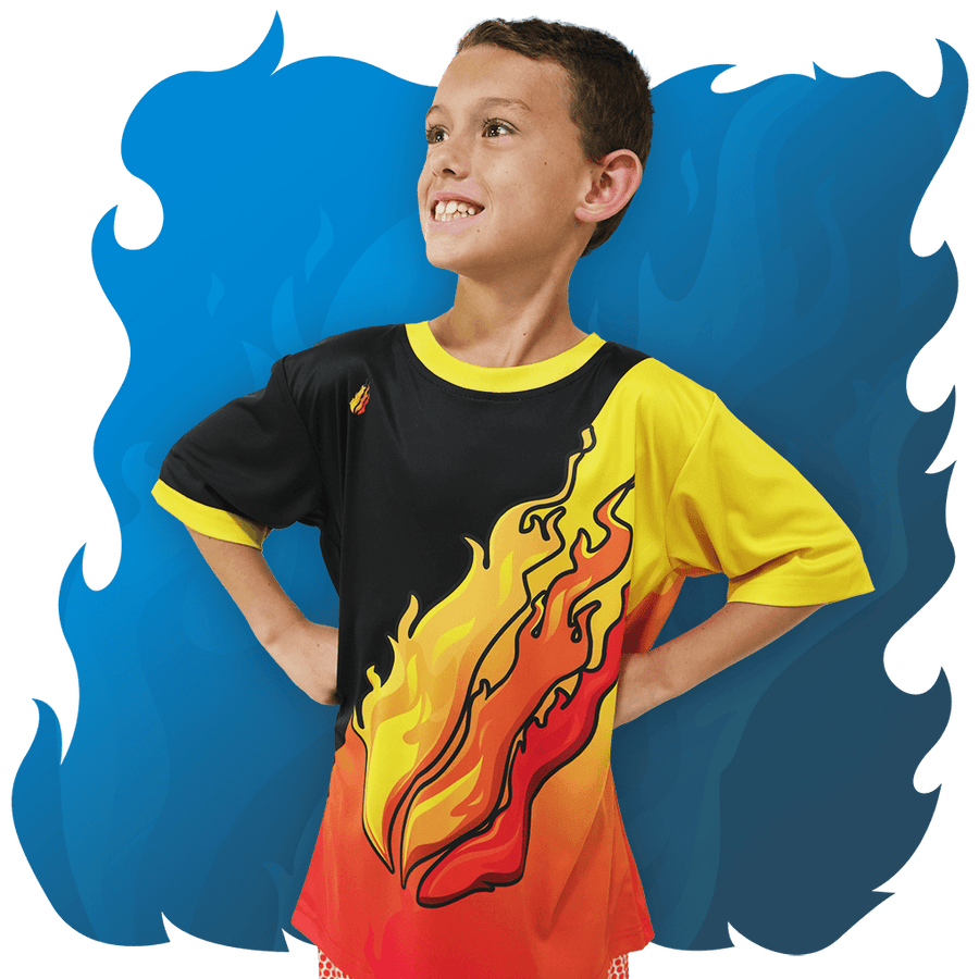 3D Fire Gamer Jersey - Fire Merch
