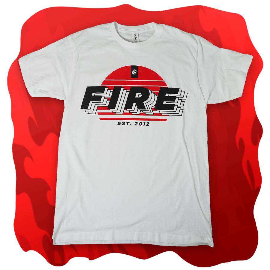 Fire Red Sunset Tee - Fire Merch